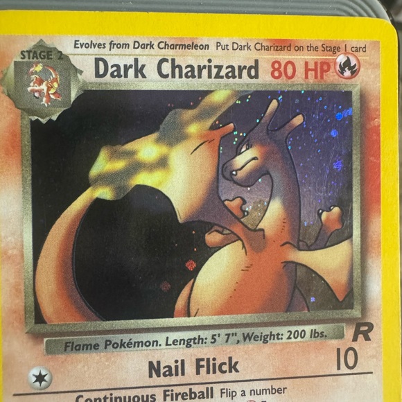 Pokemon Dark Charizard Card - Team Rocket Holo 4/82 very lightly played - Picture 5 of 5